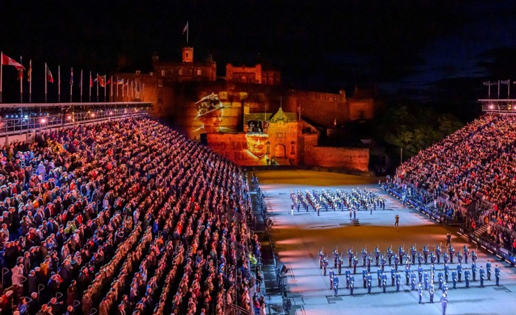 Specially Designed Projections Commemorate the Historic Coronation of His Majesty King Charles III at The Royal Edinburgh Military Tattoo Show Stories 2023