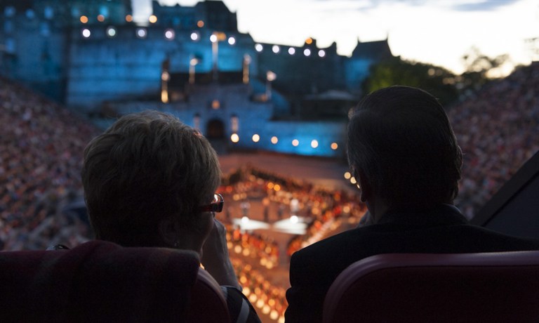 View from the crowd at The Royal Edinburgh Military Tattoo