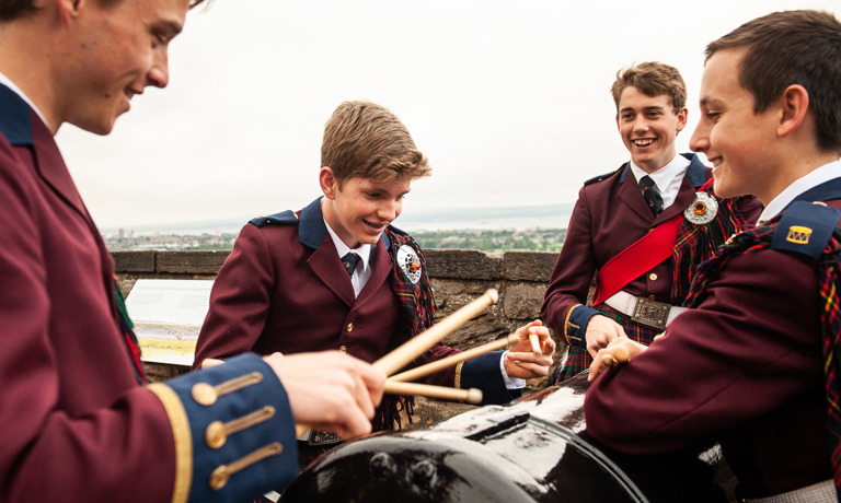 Drumming at Edinburgh Castle
