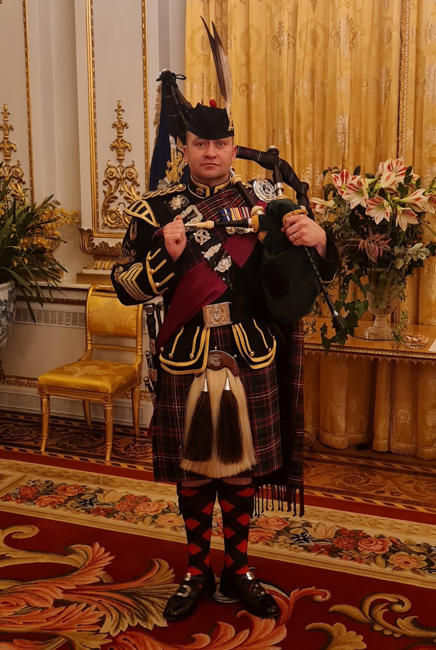 Senior Pipe Major WO2 Colin Simpson