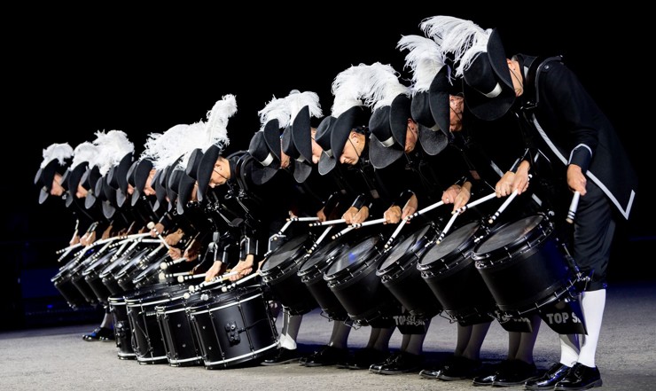 The Top Secret Drum Corps at The Royal Edinburgh Military Tattoo 2022 Show Voices
