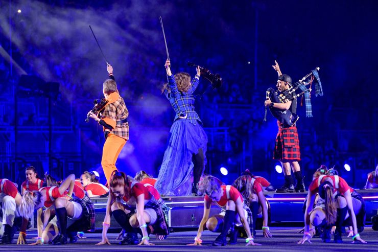Electro Pipes Perform at The Royal Edinburgh Military Tattoo 2022 Show Voices
