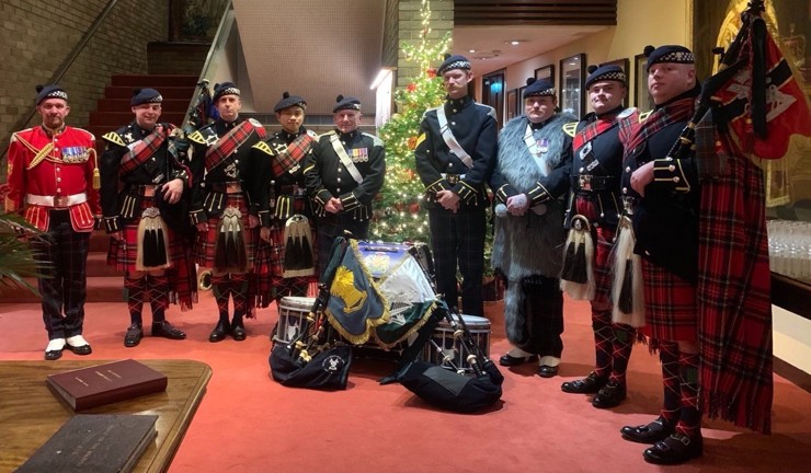 Scottish And North Irish Yeomanry is part of the Massed Pipes and Drums at The Royal Edinburgh Military Tattoo in 2024