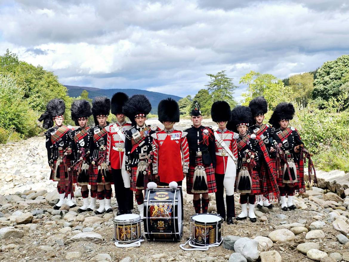 Pipes and Drums of 1st Battalion Scots Guards are part of Massed Pipes and Drums at The Royal Edinburgh Military Tattoo in 2024